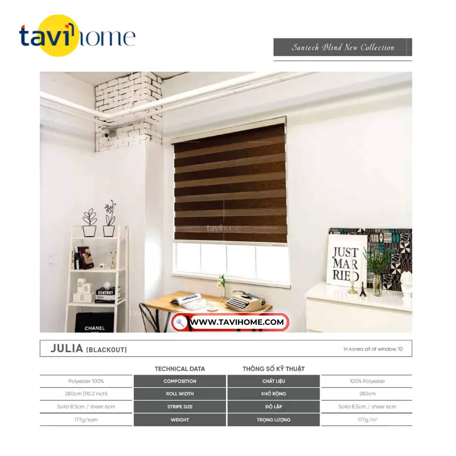 Rèm Cầu Vồng TAVI SK-JULIA - Ảnh 2
