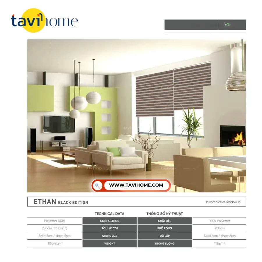 Rèm Cầu Vồng TAVI SK-ETHAN - Ảnh 2